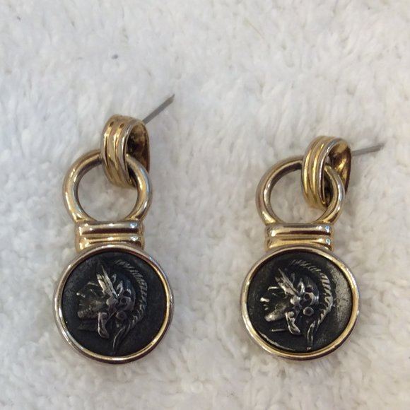 Vintage Old Coin Earrings - Picture 11 of 11